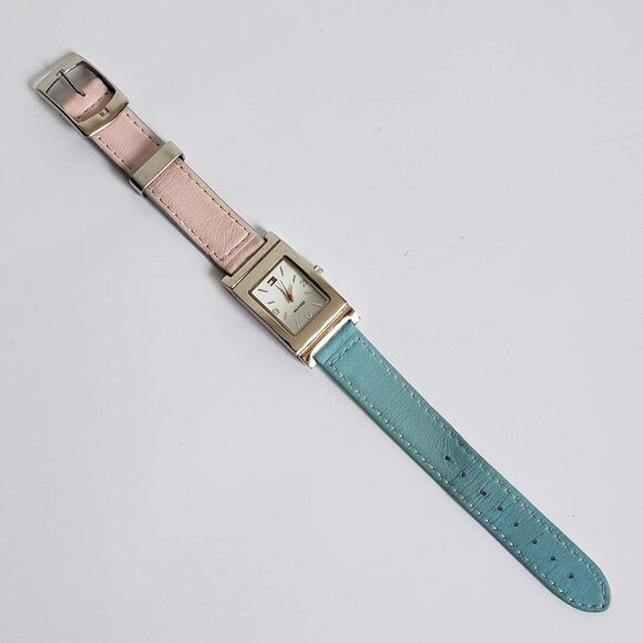 TOMMY HILFIGER Watch Reversible Leather Band Pink Blue - Picture 14 of 14